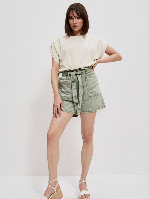 Moodo Krémové dámské tričko Moodo