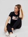 Moodo Černé dámské tričko Moodo