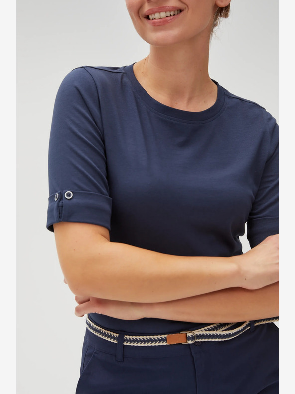 Moodo Tmavě modré dámské tričko Moodo