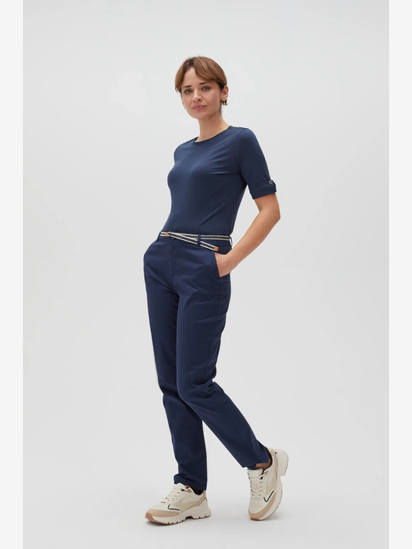 Moodo Tmavě modré dámské tričko Moodo