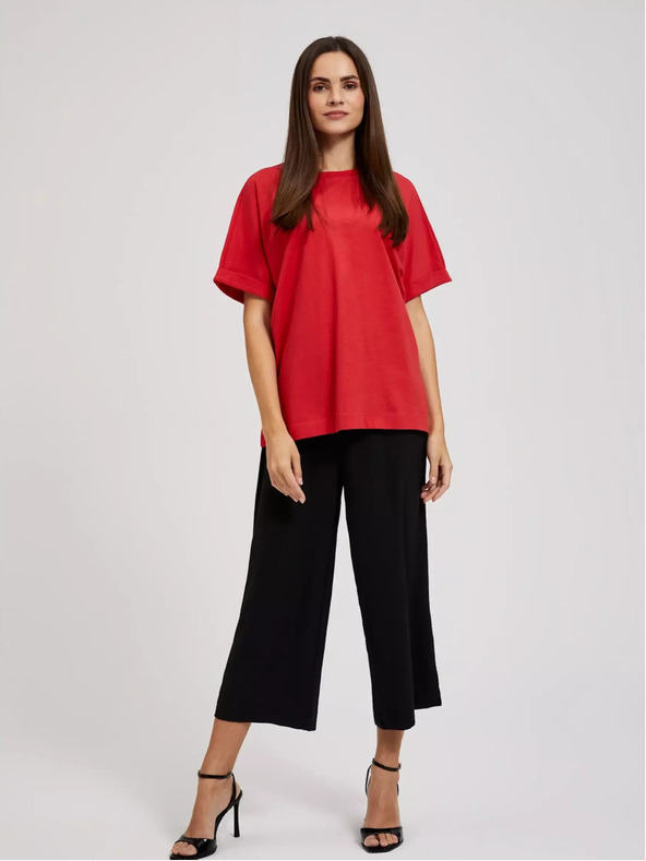 Moodo Červené oversize tričko Moodo