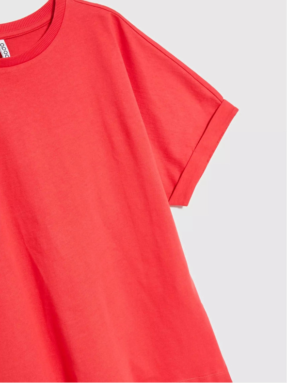 Moodo Červené oversize tričko Moodo