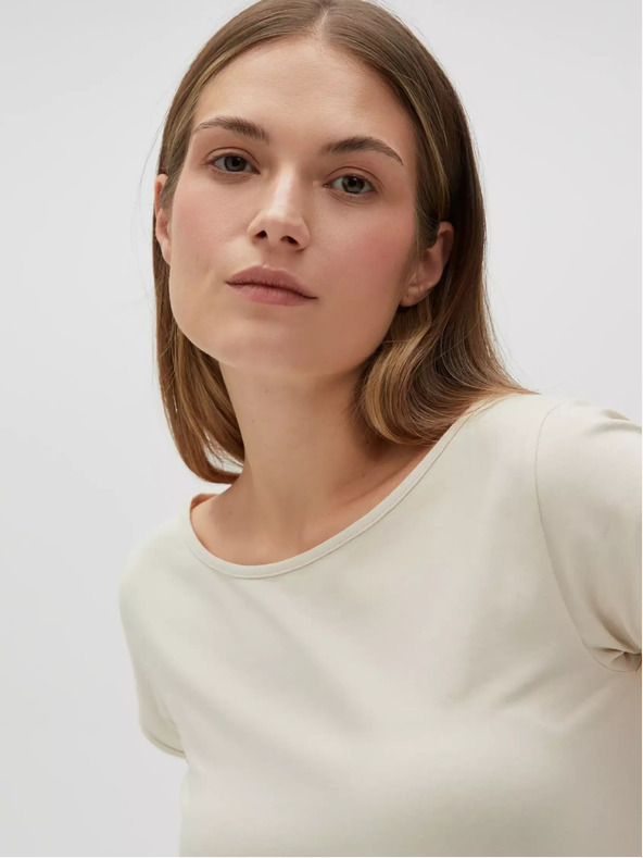 Moodo Béžové dámské tričko Moodo