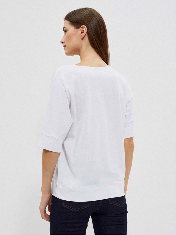 Moodo Bílé dámské tričko Moodo