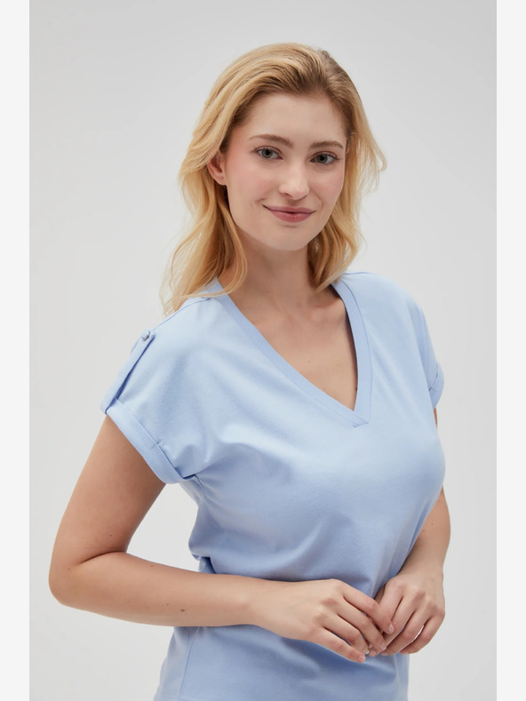 Moodo Světle modré dámské tričko Moodo