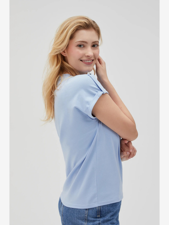 Moodo Světle modré dámské tričko Moodo