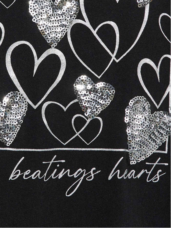 Moodo Černé dámské tričko Moodo