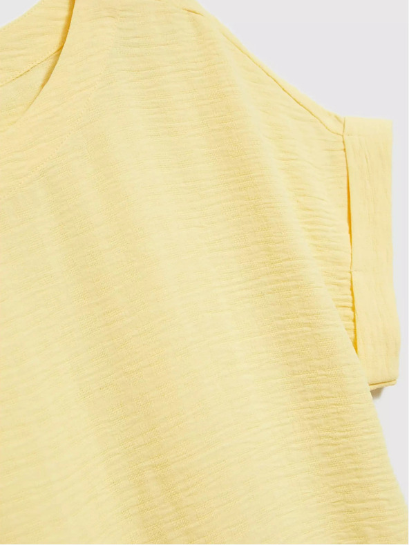 Moodo Žluté tričko s krátkým rukávem Moodo