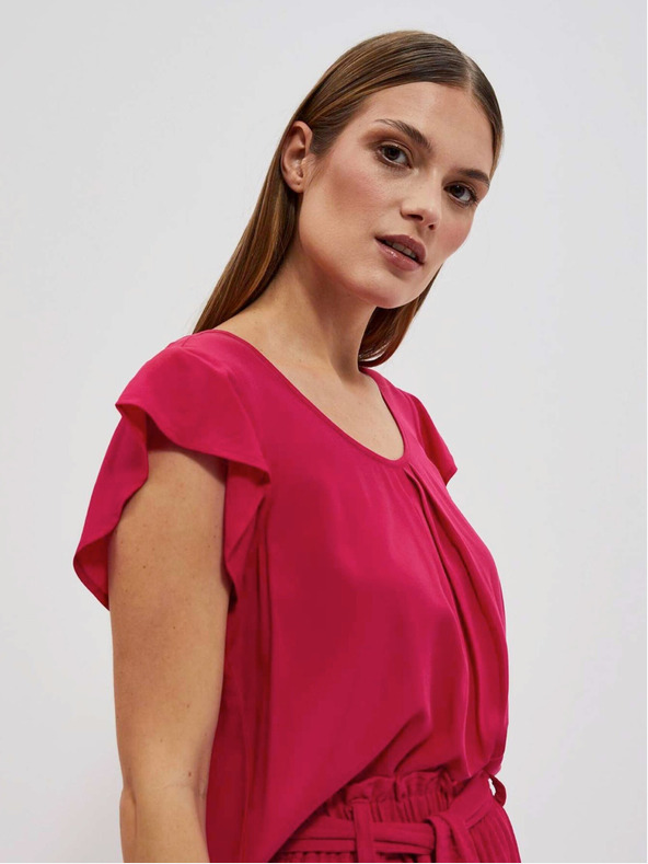 Moodo Tmavě růžové tričko Moodo