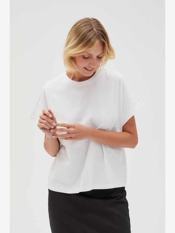 Moodo Bílé dámské tričko Moodo