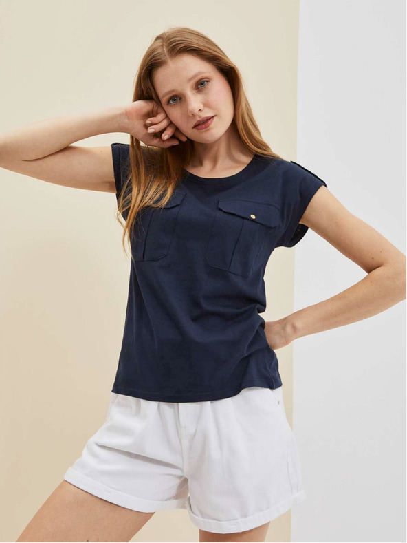 Moodo Tmavě modré tričko Moodo