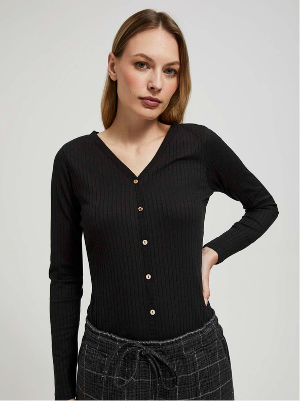 Moodo Černé dámské tričko Moodo