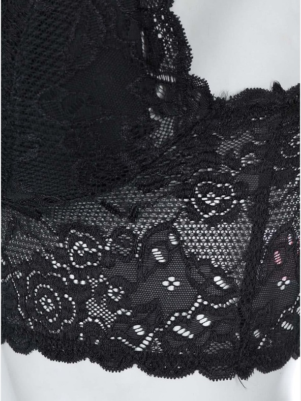 ONLY Černá krajková podprsenka ONLY Chloe