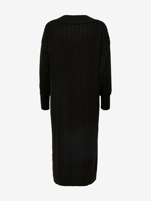 ONLY Černé svetrové midišaty ONLY New Tessa