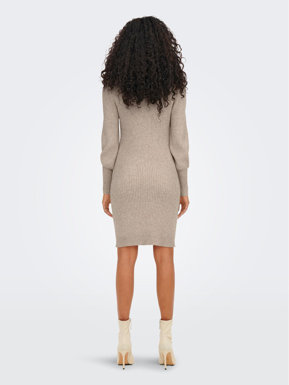 ONLY Béžové svetrové šaty ONLY Katia