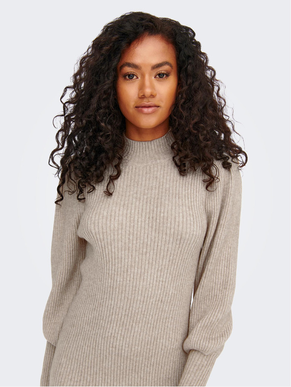 ONLY Béžové svetrové šaty ONLY Katia