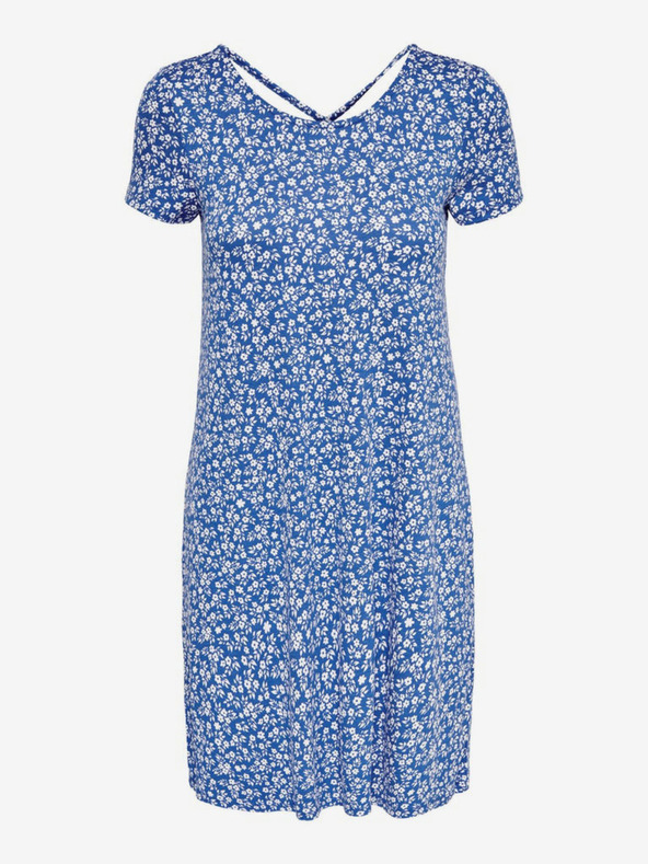 ONLY Modré dámské vzorované šaty ONLY Bera