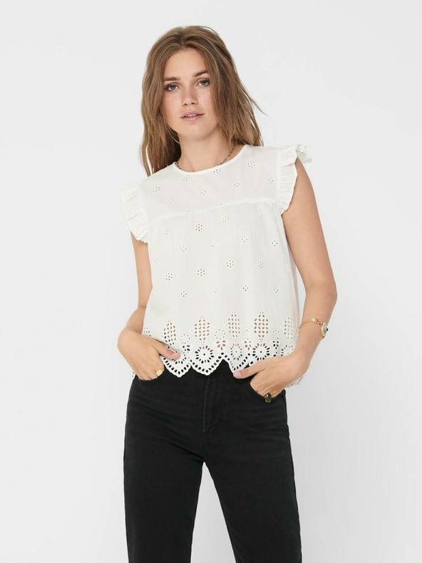 ONLY Bílá dámská halenka ONLY Silla