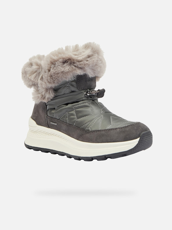 Geox Tmavě šedá dámská kotníková obuv Geox Spherica Actif X2 Abx