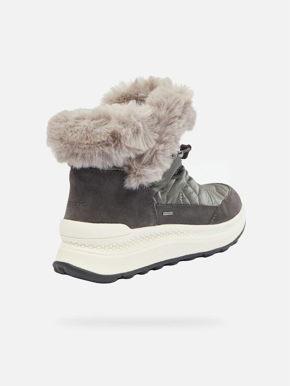 Geox Tmavě šedá dámská kotníková obuv Geox Spherica Actif X2 Abx