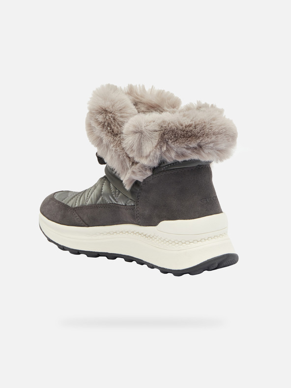 Geox Tmavě šedá dámská kotníková obuv Geox Spherica Actif X2 Abx