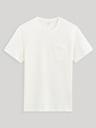 Celio Bílé pánské basic tričko Celio Gepik