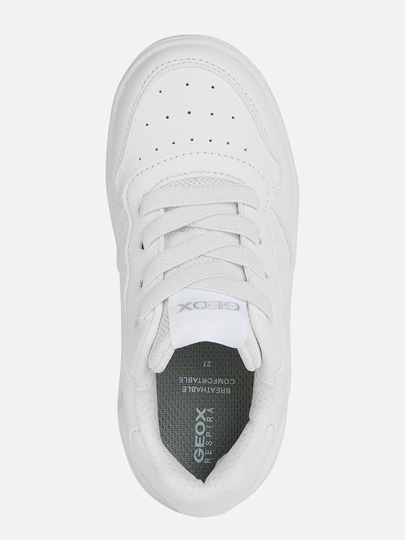 Geox Bílé dívčí tenisky Geox Washiba