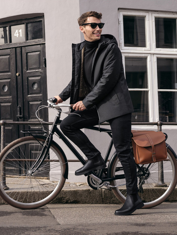 Geox Černá pánská kotníková obuv Geox Spherica Ec1