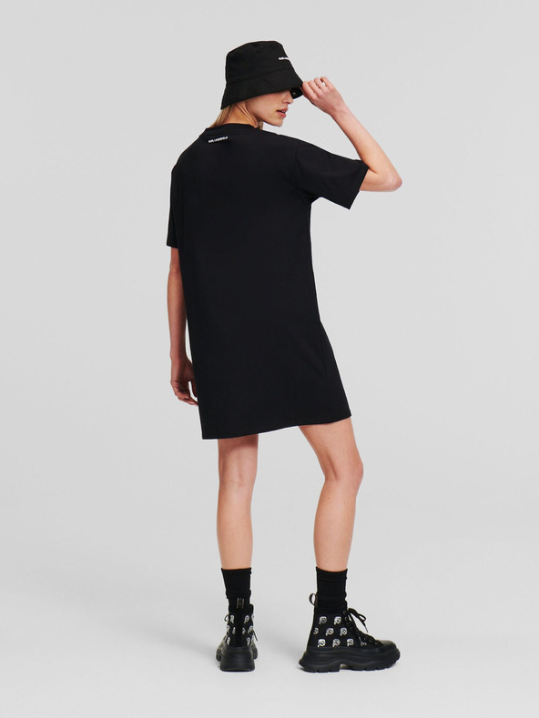 Karl Lagerfeld Černé dámské šaty KARL LAGERFELD