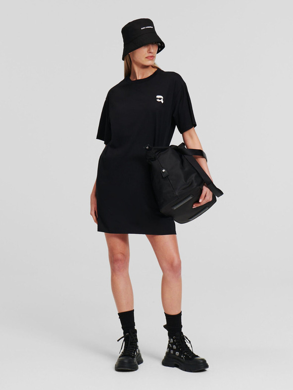 Karl Lagerfeld Černé dámské šaty KARL LAGERFELD