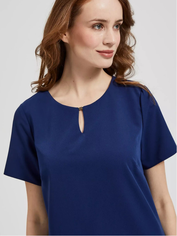 Moodo Tmavě modré šaty po kolena Moodo