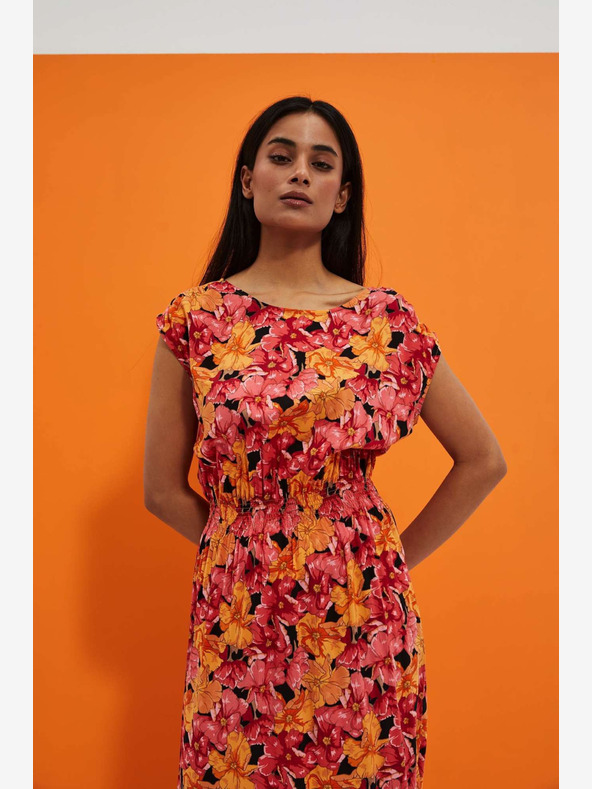 Moodo Maxi šaty s květinovým potiskem Moodo