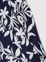 Moodo Tmavě modré šaty s květinovým vzorem Moodo
