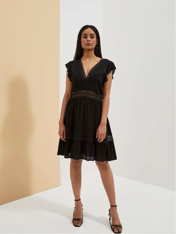 Moodo Černé dámské šaty Moodo