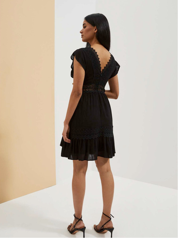 Moodo Černé dámské šaty Moodo