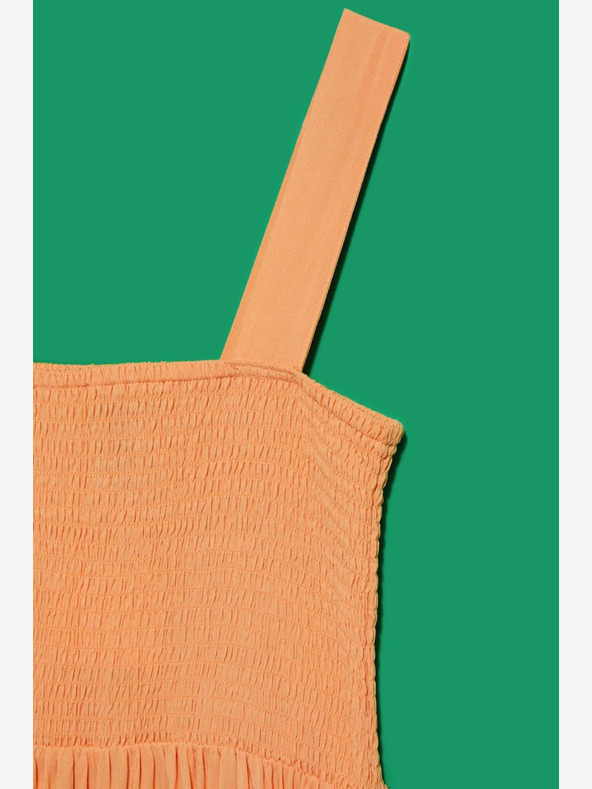 Moodo Oranžové šaty na ramínka Moodo