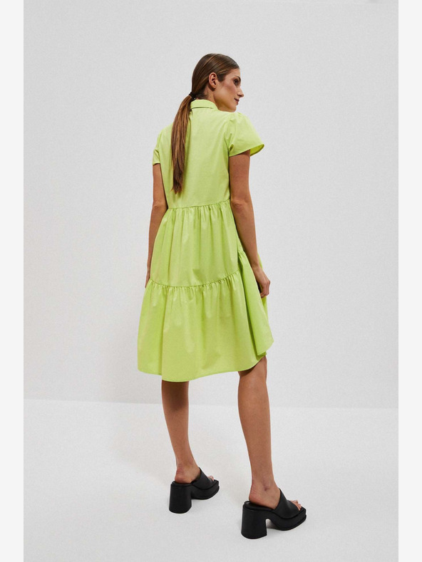 Moodo Světle zelené košilové šaty Moodo