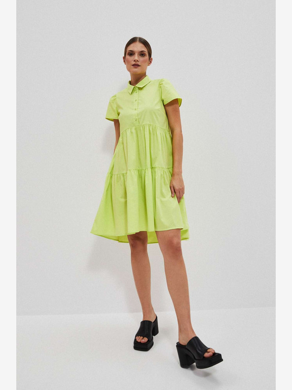 Moodo Světle zelené košilové šaty Moodo