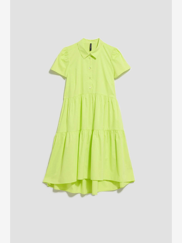 Moodo Světle zelené košilové šaty Moodo