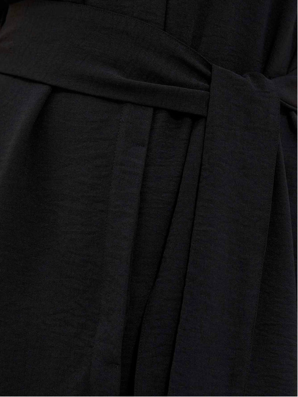 Moodo Černé dámské dlouhé šaty Moodo