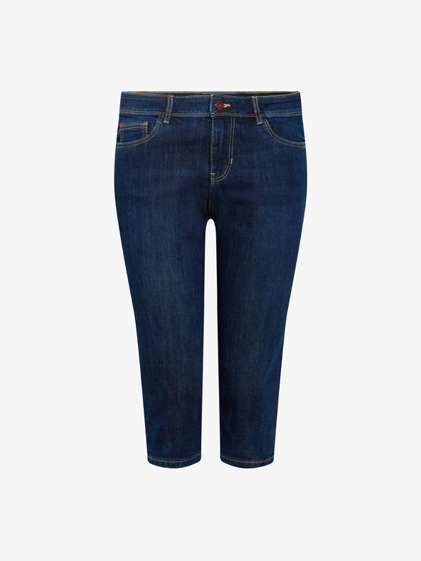 Orsay Tmavě modré džínové tříčtvrteční kraťasy ORSAY