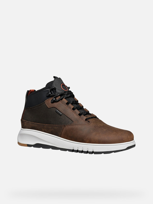 Geox Hnědá pánská kotníková obuv Geox Aerantis 4X4 B Abx