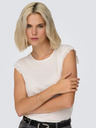 Jacqueline de Yong Bílé dámské tričko JDY