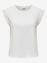 Jacqueline de Yong Bílé dámské tričko JDY