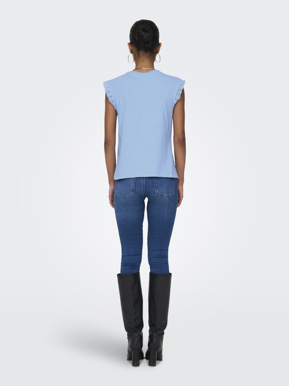 Jacqueline de Yong Modré dámské tričko JDY