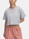 Under Armour Dámské tričko Under Armour UA W VARSITY MIX HW SS CROP-GRY