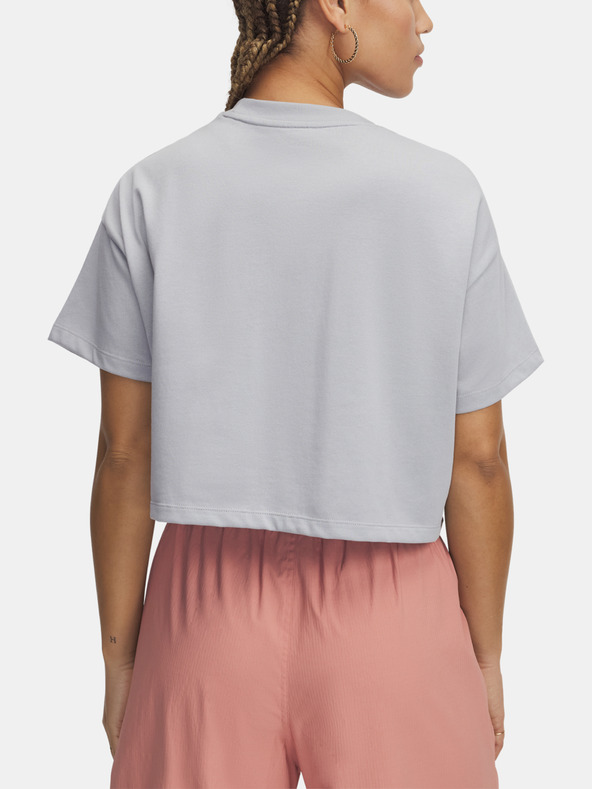 Under Armour Dámské tričko Under Armour UA W VARSITY MIX HW SS CROP-GRY