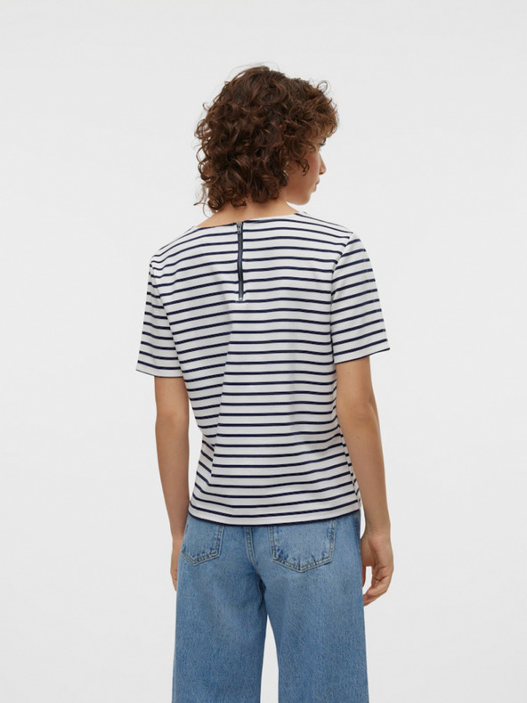 Vero Moda Modro-bílé dámské pruhované tričko Vero Moda