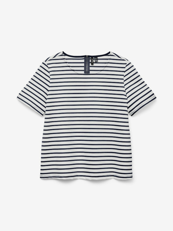 Vero Moda Modro-bílé dámské pruhované tričko Vero Moda