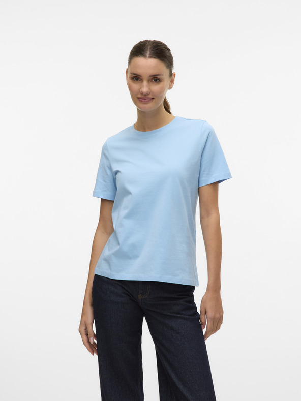 Vero Moda Modré dámské tričko Vero Moda